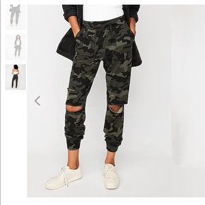 Express One Eleven Camo Joggers